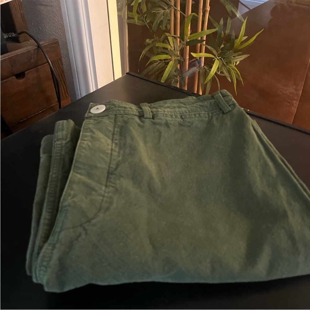 Jesse Kamm Sailor Pants Sz 12 Olive Green